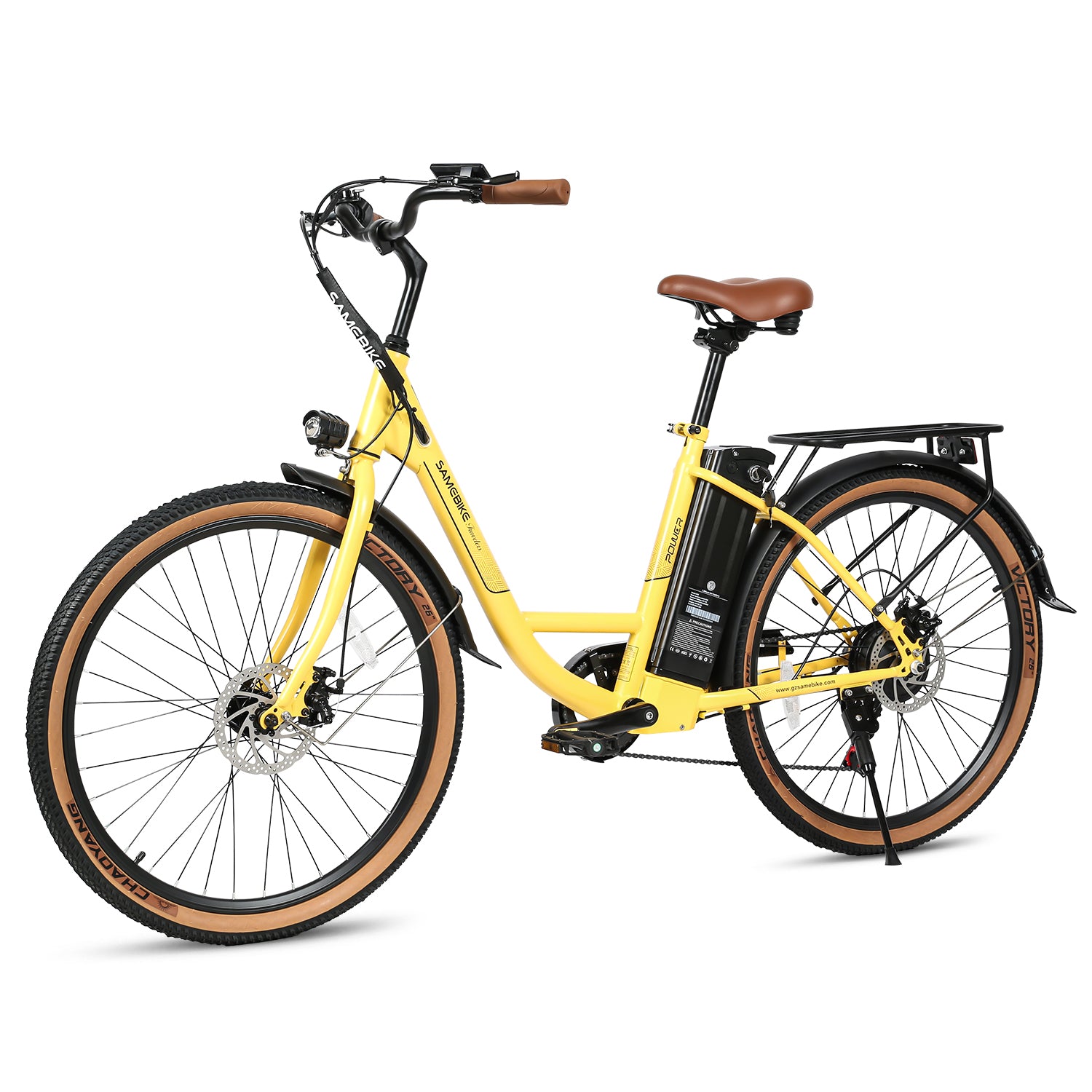 Samebike TDE10Z – elektrinis miesto dviratis, lengvas rėmas ir patogus dizainas