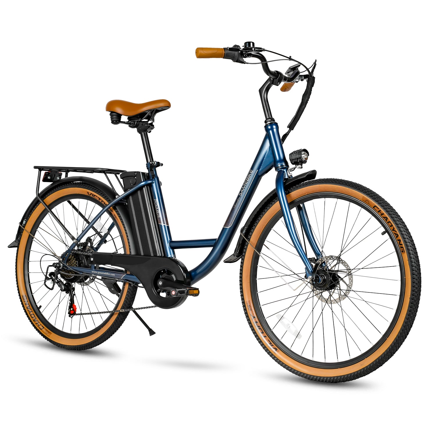Samebike TDE10Z – elektrinis miesto dviratis, lengvas rėmas ir patogus dizainas