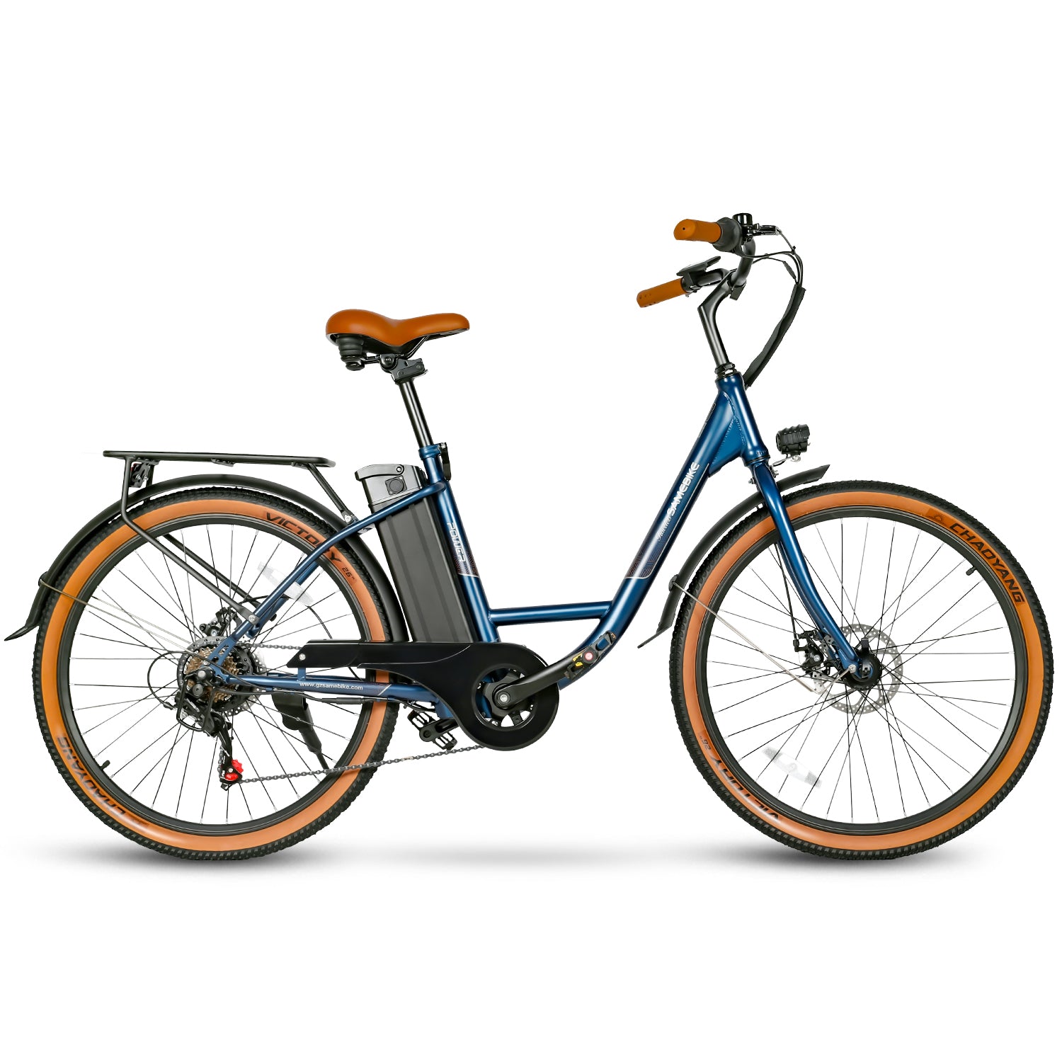 Samebike TDE10Z – elektrinis miesto dviratis, lengvas rėmas ir patogus dizainas