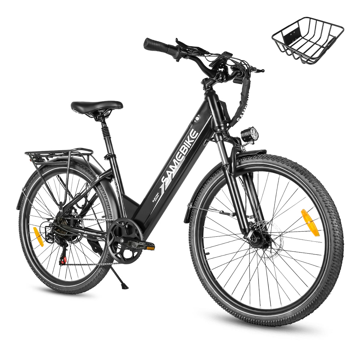 SAMEBIKE RS-A01 Pro-T – 500W Miesto Elektrinis Dviratis su 36V 15Ah Baterija ir 26" Padangomis