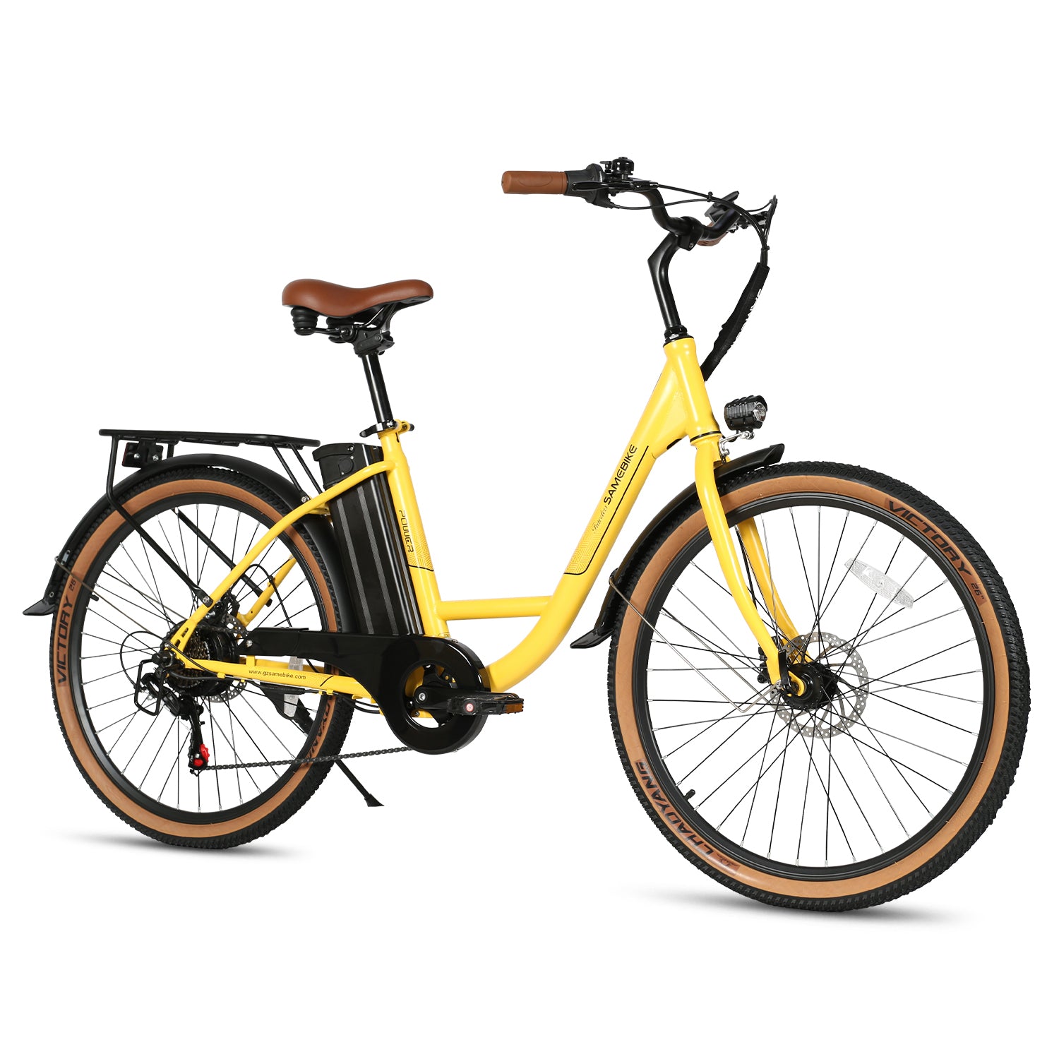 Samebike TDE10Z – elektrinis miesto dviratis, lengvas rėmas ir patogus dizainas