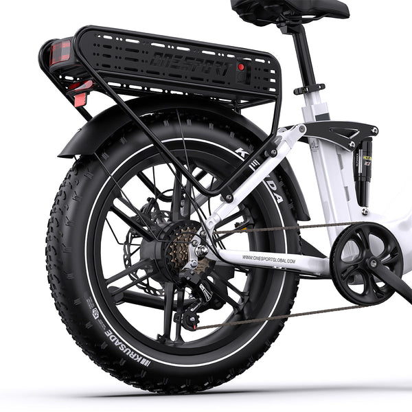 Onesport OT08 Pro – 20" Fat Bike su Dvigubomis Baterijomis 1728Wh ir 500W Varikliu