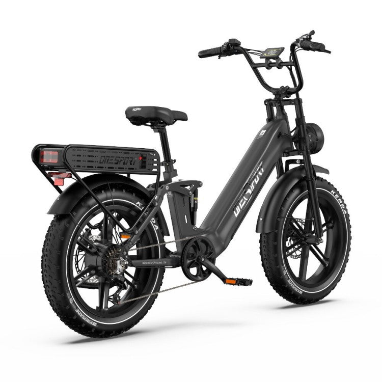 Onesport OT08 Pro – 20" Fat Bike su Dvigubomis Baterijomis 1728Wh ir 500W Varikliu