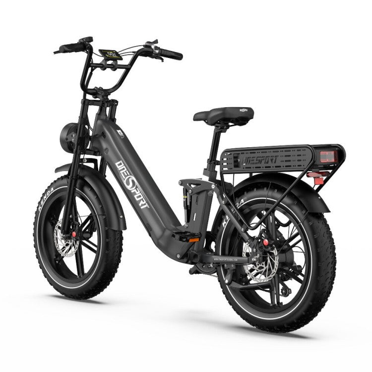 Onesport OT08 Pro – 20" Fat Bike su Dvigubomis Baterijomis 1728Wh ir 500W Varikliu