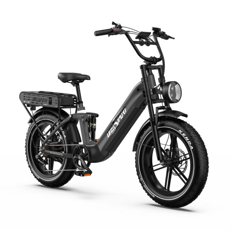 Onesport OT08 Pro – 20" Fat Bike su Dvigubomis Baterijomis 1728Wh ir 500W Varikliu
