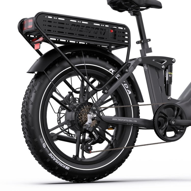Onesport OT08 Pro – 20" Fat Bike su Dvigubomis Baterijomis 1728Wh ir 500W Varikliu
