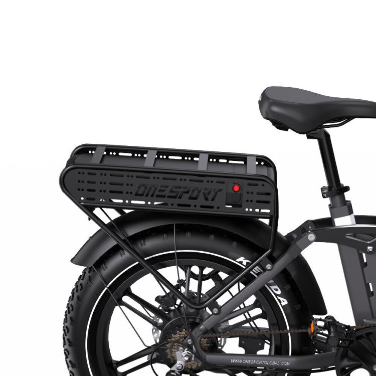 Onesport OT08 Pro – 20" Fat Bike su Dvigubomis Baterijomis 1728Wh ir 500W Varikliu