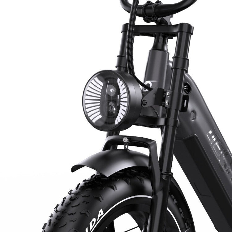 Onesport OT08 Pro – 20" Fat Bike su Dvigubomis Baterijomis 1728Wh ir 500W Varikliu