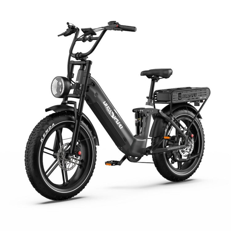 Onesport OT08 Pro – 20" Fat Bike su Dvigubomis Baterijomis 1728Wh ir 500W Varikliu