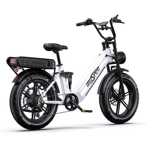 Onesport OT08 Pro – 20" Fat Bike su Dvigubomis Baterijomis 1728Wh ir 500W Varikliu