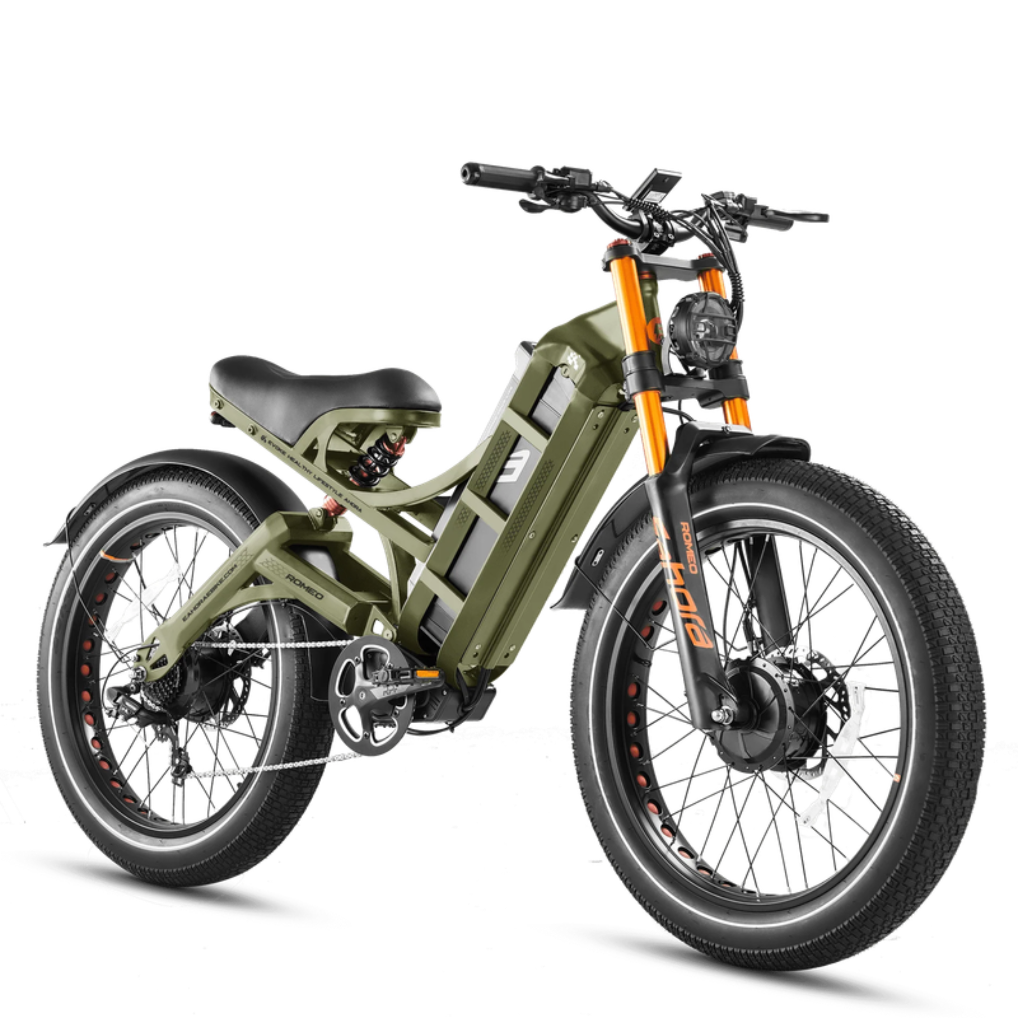 eAhora Romeo Pro 2024 – 60Ah elektrinis dviratis, iki 200 km nuotolis