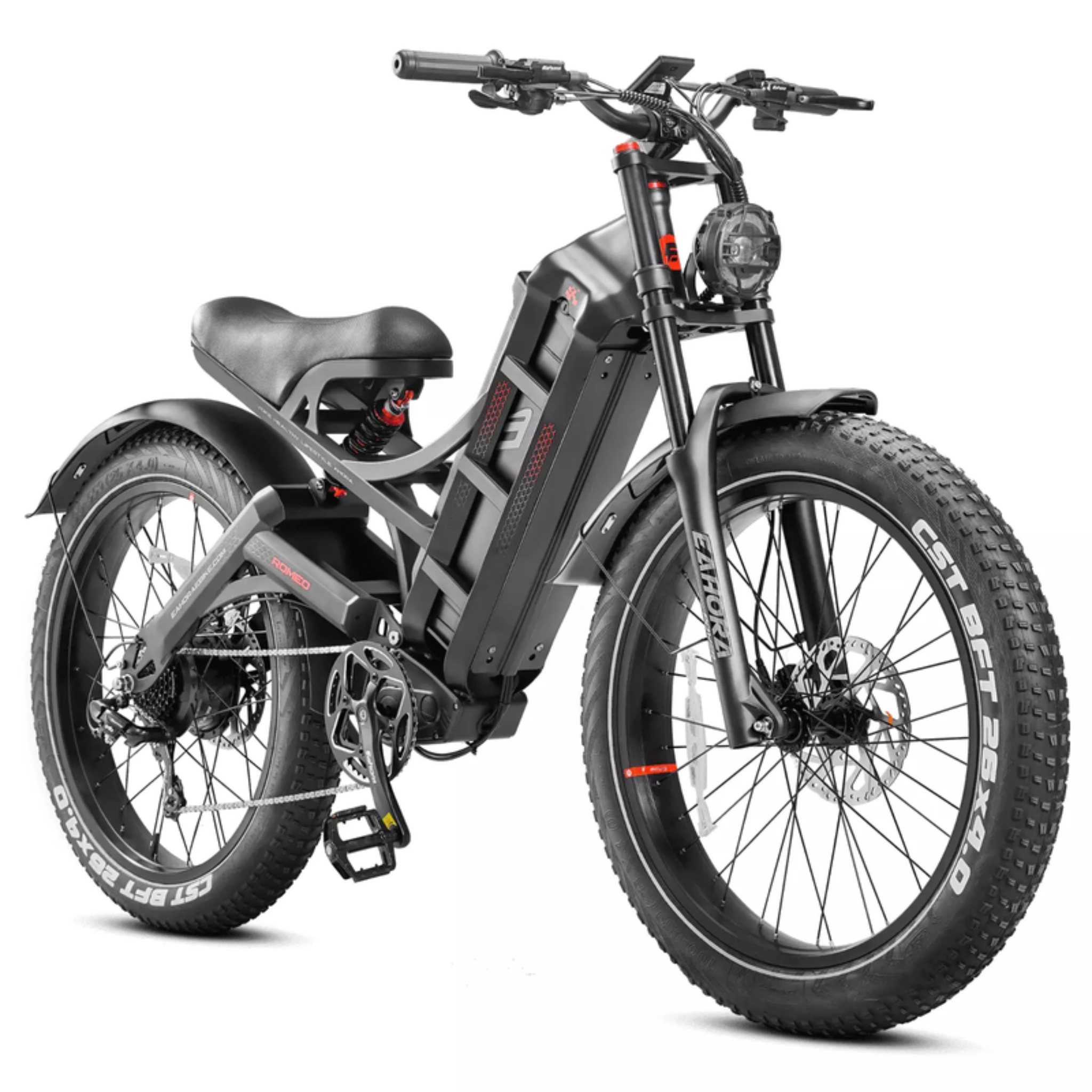 eAhora Romeo Pro 2024 – 60Ah elektrinis dviratis, iki 200 km nuotolis