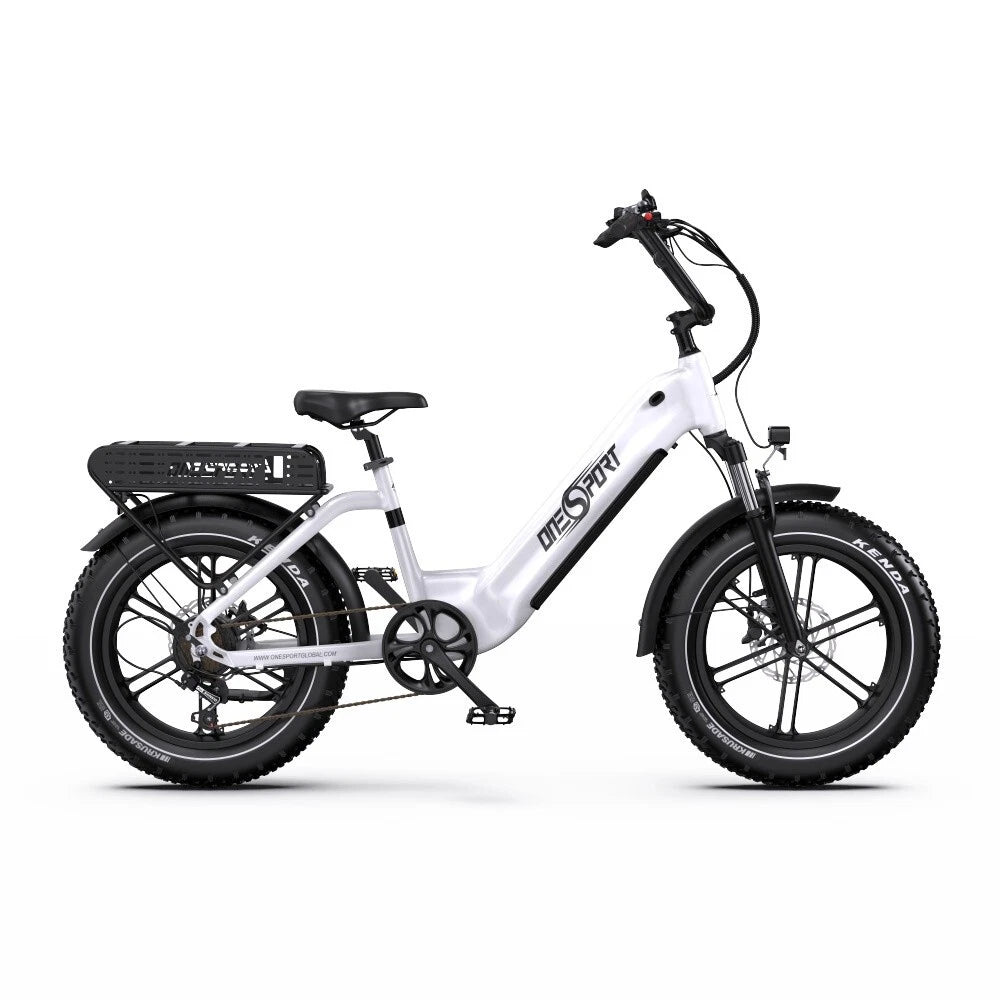Onesport OT08 – 20" storos padangos, 500W variklis, 48V baterija, sulankstomas rėmas